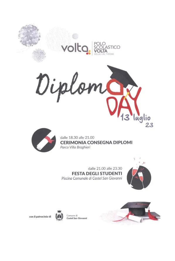 "Diploma Day" organizzato dall'Istituto di Istruzione Superiore Volta 