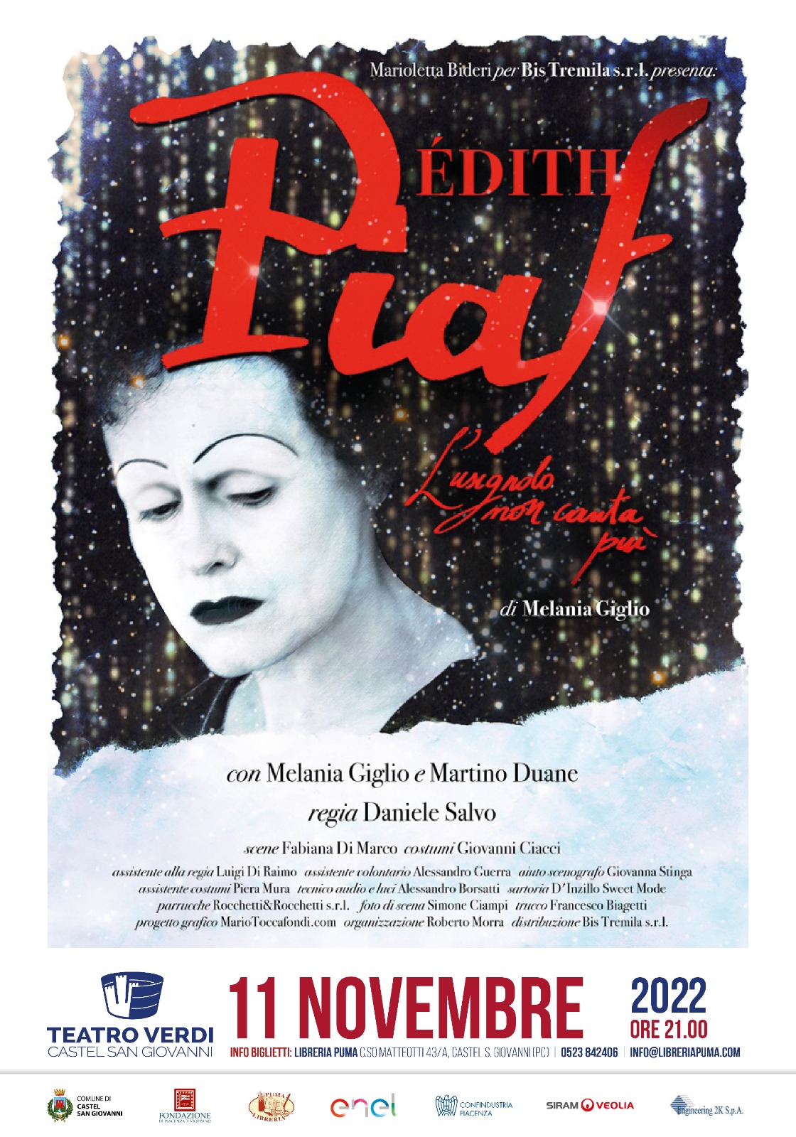 "Edith Piaf" Teatro Verdi Castel San Giovanni