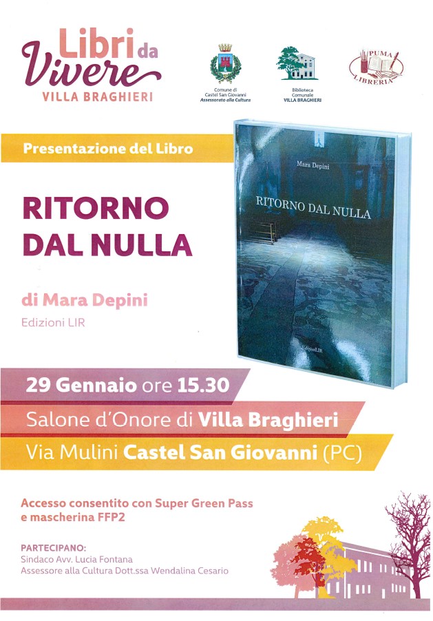 Presentazione Libro "Ritorno dal Nulla" di Mara Depini