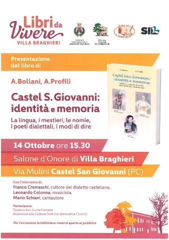 Presentazione del libro "Castel San Giovanni : Identità e Memoria"  