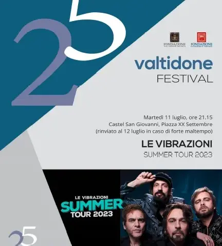 Valtidone Festival "Le Vibrazioni Summer Tour 2023" 